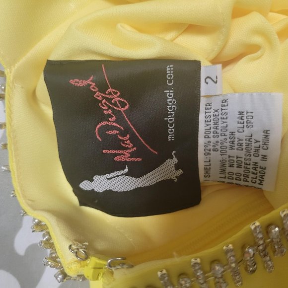 Canary Yellow Evening Gown - Picture 6 of 6